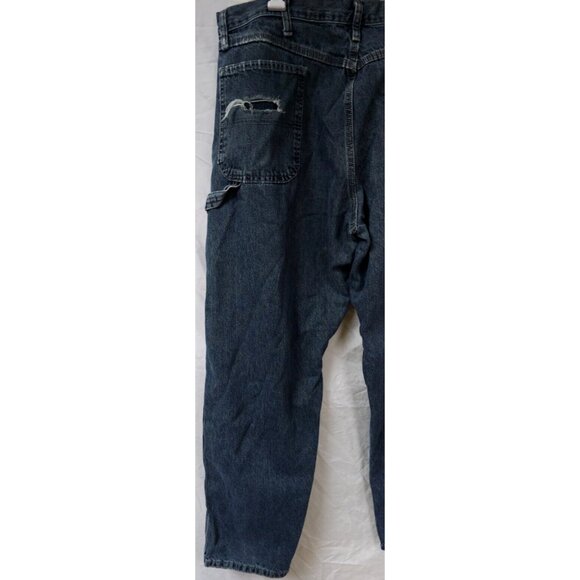 Wrangler 38x32 Relaxed Fit Baggy Medium Wash Straight Carpenter Jeans 94LSWQW - Picture 7 of 14